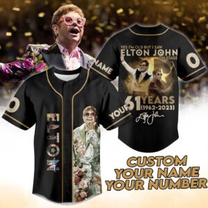 Elton John Baseball Jersey For Men Women And Kids Gift for Fans 1