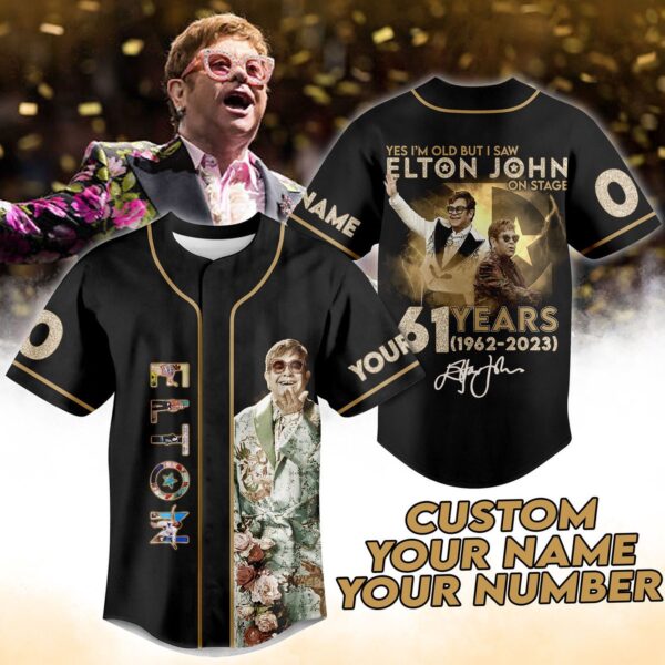 Elton John Baseball Jersey For Men Women And Kids Gift for Fans