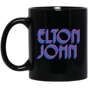 Elton John Official Text Logo Coffee Mug 1