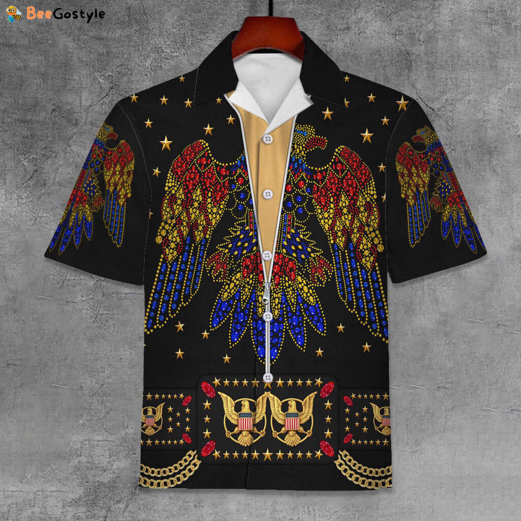 Elvis Aloha From Hawaii Black Unisex Hawaiian Shirt Elvis Aloha From Hawaii Black Unisex Hawaiian Shirt