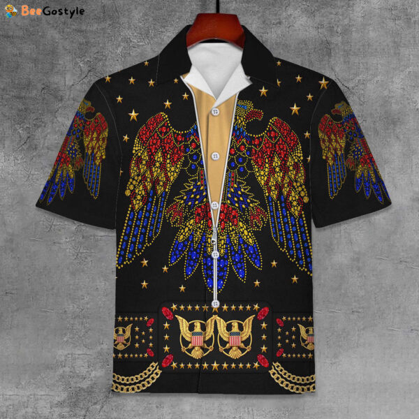 Elvis Aloha From Hawaii Black Unisex Hawaiian Shirt