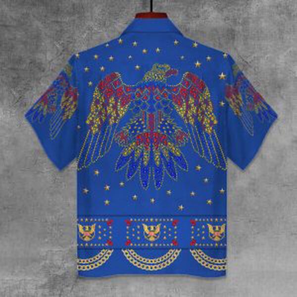 Elvis Aloha From Hawaii Blue Unisex Hawaiian Shirt