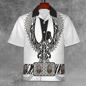 Elvis Black Phoenix Unisex Hawaiian Shirt 1
