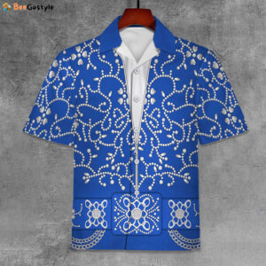 Elvis Blue Swirl Unisex Hawaiian Shirt