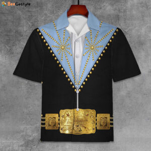 Elvis Cisco Blue Unisex Hawaiian Shirt