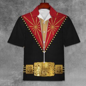 Elvis Cisco Red Unisex Hawaiian Shirt 1