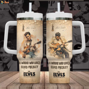 Elvis Presley 40oz Stanley Tumbler - Gift for Fans - Gift for Fans