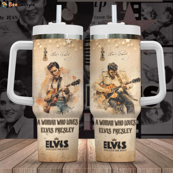 Elvis Presley 40oz Stanley Tumbler – Gift for Fans – Gift for Fans