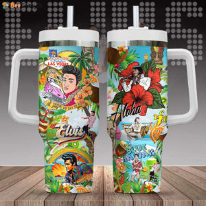 Elvis Presley 40oz Stanley Tumbler - Gift for Fans - Gift for Fans