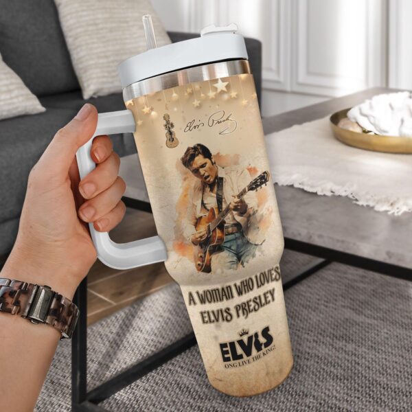 Elvis Presley 40oz Stanley Tumbler Gift – Gift for Fans – Gift for Fans