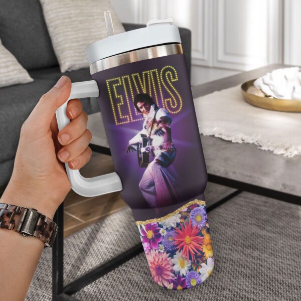 Elvis Presley 40oz Stanley Tumbler Gift – Gift for Fans – Gift for Fans