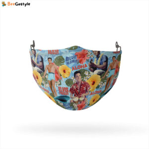 Elvis Presley Blue Hawaii Reusable Cloth Face Mask