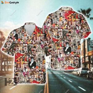Elvis Presley Classic Rock Music Summer Hawaiian Aloha Tropical Pattern Hawaiian Shirt All Over Printed