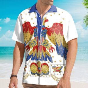 Elvis Presley Eagle Cosplay Costume - Hawaiian Shirt ELHS08 1