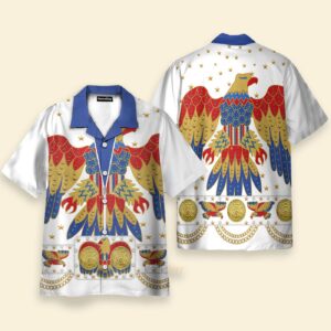 Elvis Presley Eagle Cosplay Costume - Hawaiian Shirt ELHS08 3