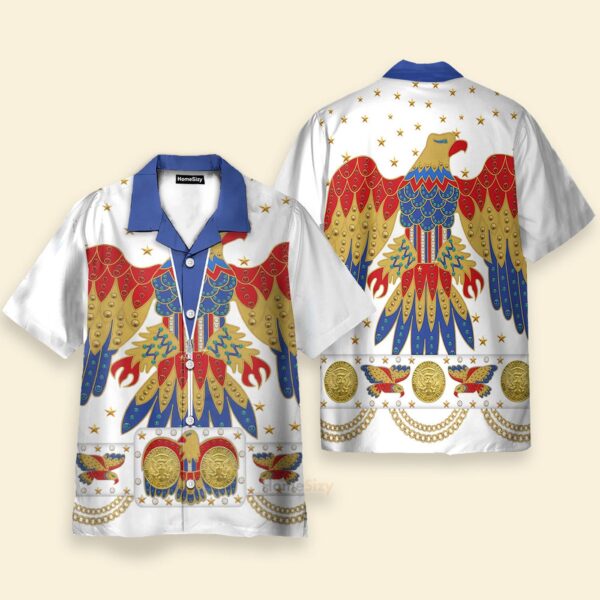 Elvis Presley Eagle Cosplay Costume – Hawaiian Shirt ELHS08