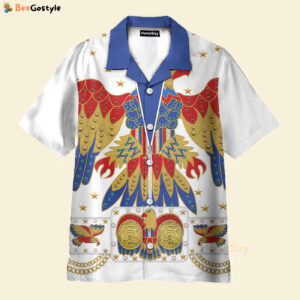 Elvis Presley Eagle Cosplay Costume - Hawaiian Shirt ELHS08