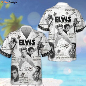 Elvis Presley Hawaiian Shirt, Elvis Women Blouses,Elvis Linen Shirt,Casual Long Sleeve Button Down Shirt,Elvis Fans Gift.