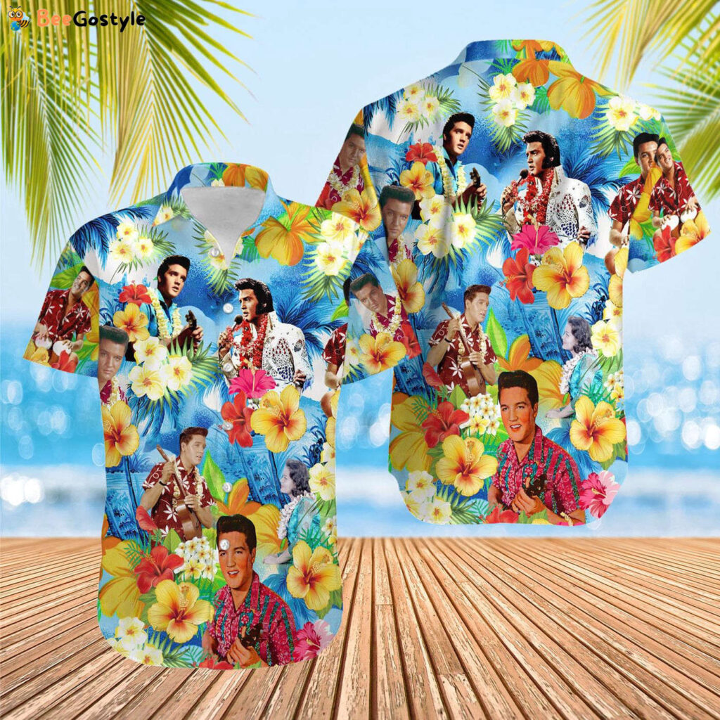 Elvis Presley Hawaiian, Tropical Button Shirt,Aloha Vibes Beach Shirt, Elvis Presley Shirt Elvis Presley Hawaiian, Tropical Button Shirt,Aloha Vibes Beach Shirt, Elvis Presley Shirt