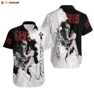 Elvis Presleys High Quality Traditional Hawaiian Button Down Shirt, Elvis The King Of Rock & Roll Hawaiian Shirt, Gift For Fan, Aloha Summer