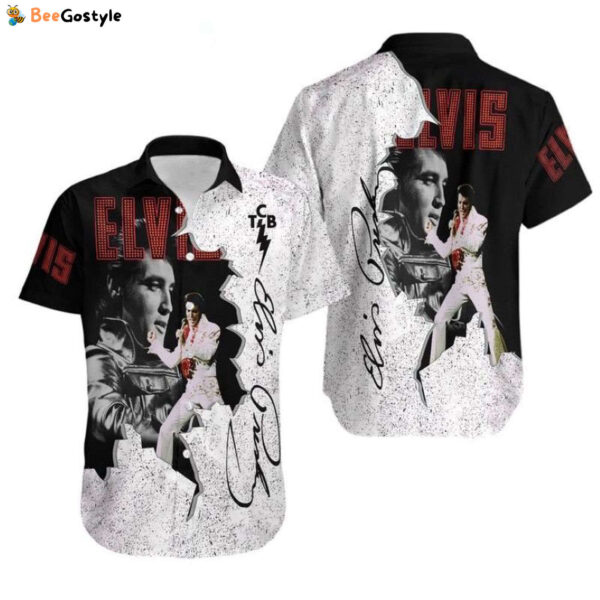 Elvis Presleys High Quality Traditional Hawaiian Button Down Shirt, Elvis The King Of Rock & Roll Hawaiian Shirt, Gift For Fan, Aloha Summer