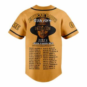 Erykah Badu Baseball Jersey For Men Women And Kids Gift for Fans 3