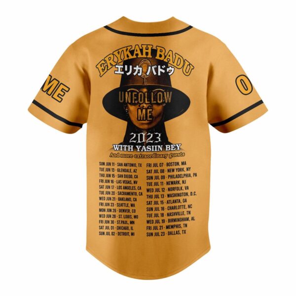 Erykah Badu Baseball Jersey For Men Women And Kids Gift for Fans