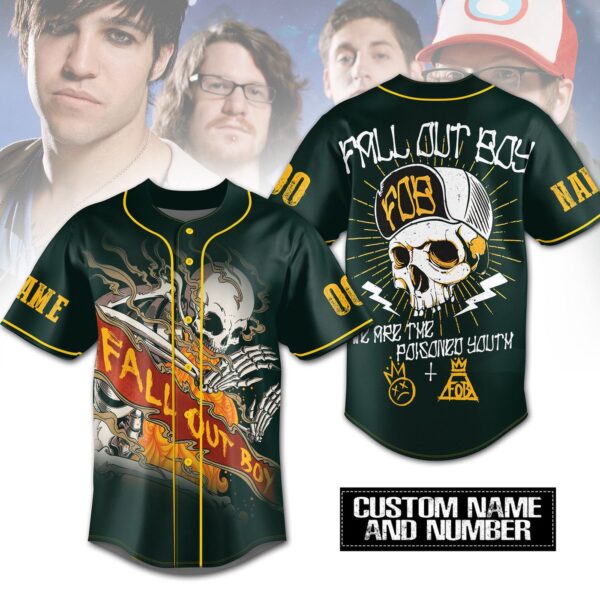 Fall Out Boy Baseball Jersey For Men Women And Kids Gift for Fans