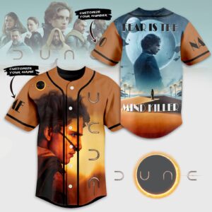 Fear Is The Mind Killer Dune Baseball Jersey For Men Women And Kids Gift for Fans 1