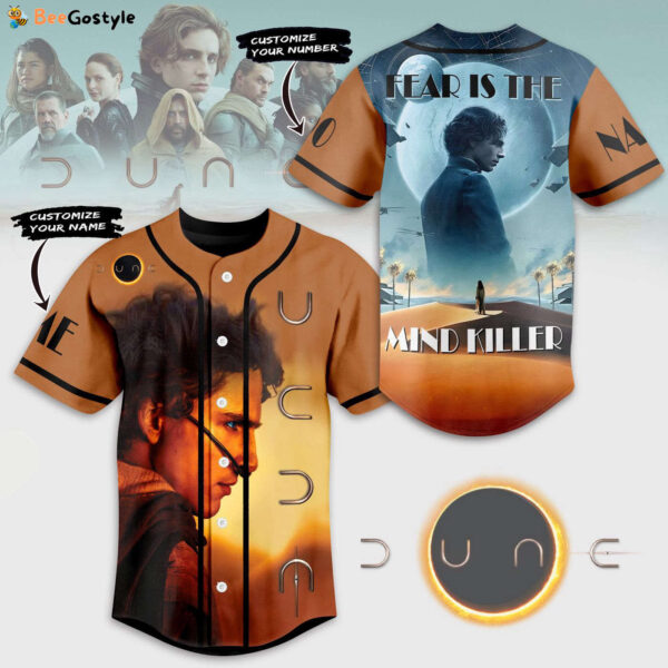 Fear Is The Mind Killer Dune Baseball Jersey For Men Women And Kids Gift for Fans