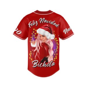 Feliz Navidad Bichota Karol G Baseball Jersey For Men Women And Kids Gift for Fans 1