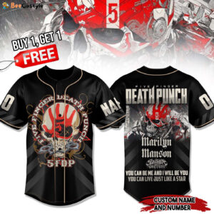 Five Finger Death Punch Baseball Jersey For Men Women And Kids Gift for Fans