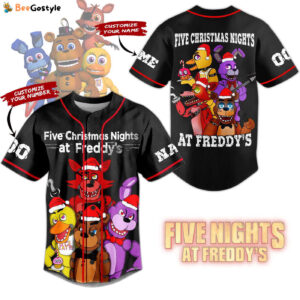 Five Nights at Freddy Baseball Jersey For Men Women And Kids Gift for Fans
