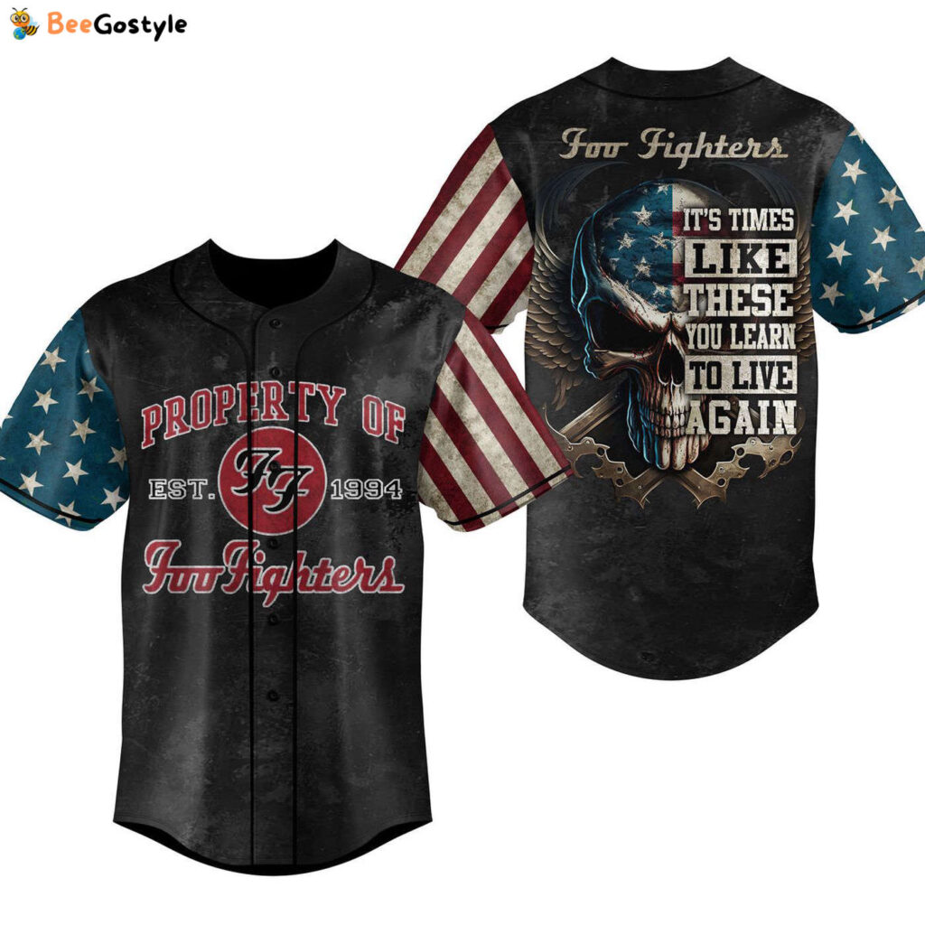 Foo Fighters Baseball Jersey For Men Women And Kids Gift for Fans Foo Fighters Baseball Jersey For Men Women And Kids Gift for Fans