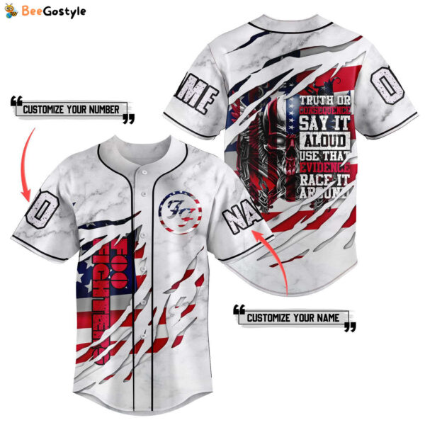 Foo Fighters Baseball Jersey For Men Women And Kids Gift for Fans