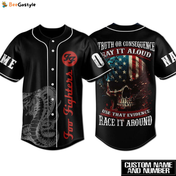 Foo Fighters Baseball Jersey For Men Women And Kids Gift for Fans