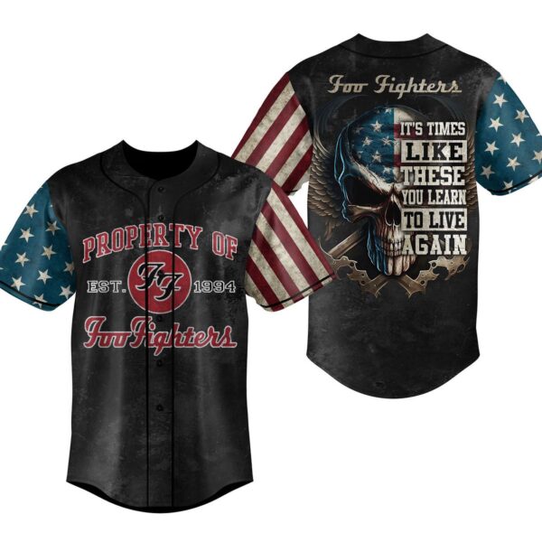 Foo Fighters Baseball Jersey For Men Women And Kids Gift for Fans