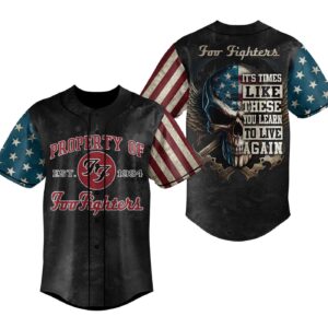 Foo Fighters Baseball Jersey For Men Women And Kids Gift for Fans 3