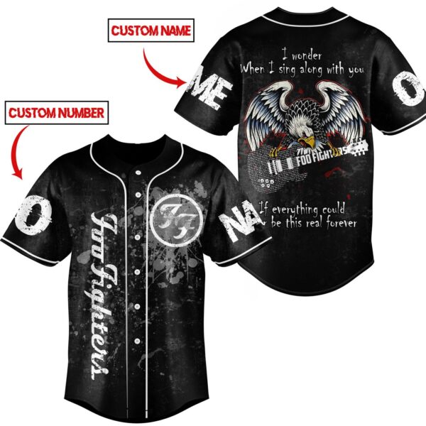 Foo Fighters Baseball Jersey For Men Women And Kids Gift for Fans