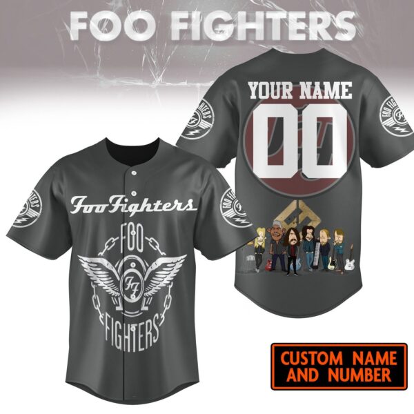 Foo Fighters Baseball Jersey For Men Women And Kids Gift for Fans