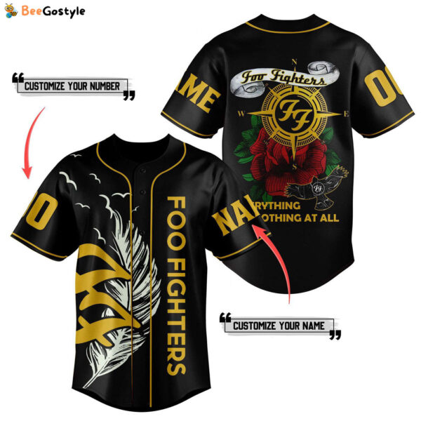 Foo Fighters Baseball Jersey For Men Women And Kids Gift for Fans