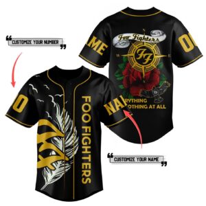 Foo Fighters Baseball Jersey For Men Women And Kids Gift for Fans 1