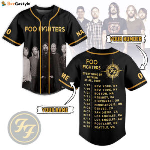 Foo Fighters Baseball Jersey For Men Women And Kids Gift for Fans