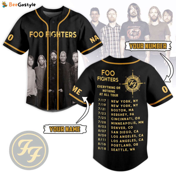 Foo Fighters Baseball Jersey For Men Women And Kids Gift for Fans