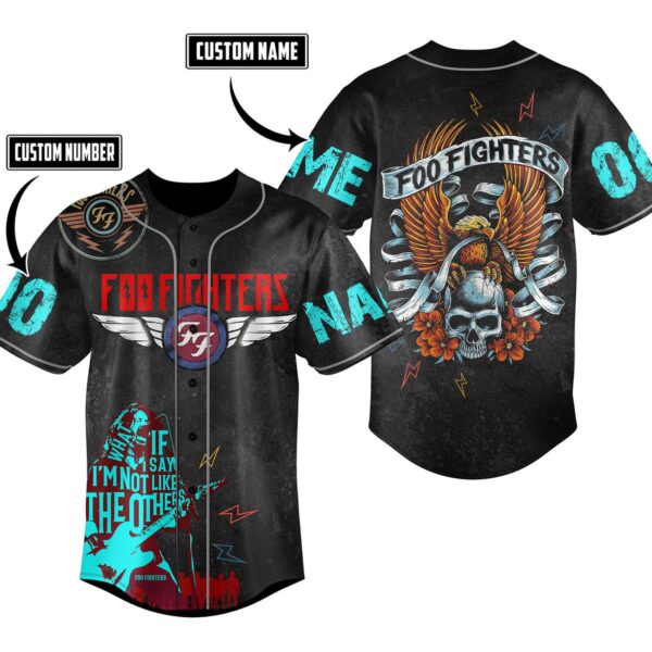 Foo Fighters Baseball Jersey For Men Women And Kids Gift for Fans