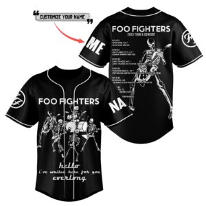Foo Fighters Baseball Jersey For Men Women And Kids Gift for Fans 3