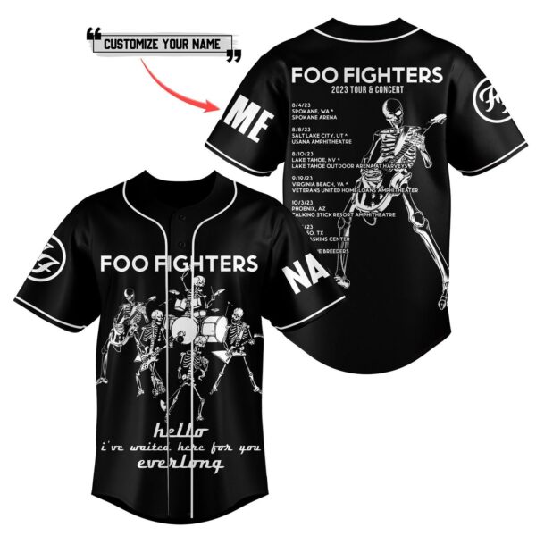 Foo Fighters Baseball Jersey For Men Women And Kids Gift for Fans