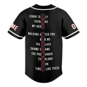 Foo Fighters Baseball Jersey For Men Women And Kids Gift for Fans 3