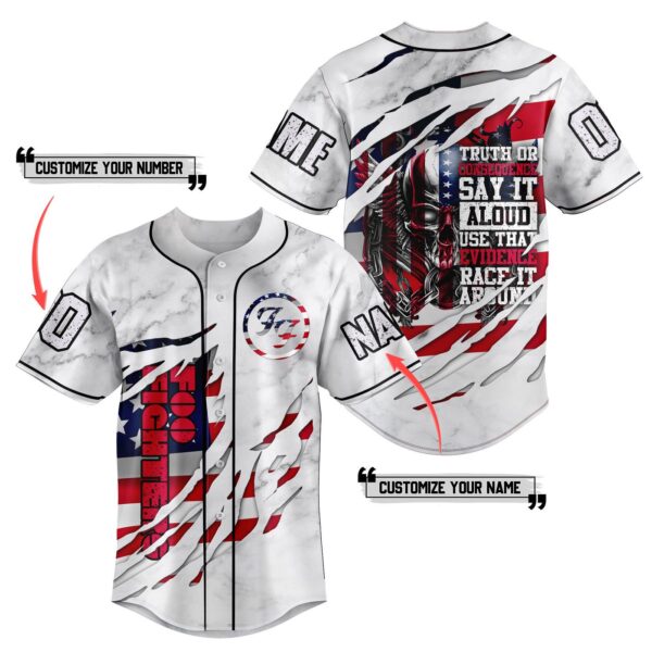 Foo Fighters Baseball Jersey For Men Women And Kids Gift for Fans
