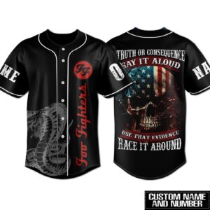 Foo Fighters Baseball Jersey For Men Women And Kids Gift for Fans 1